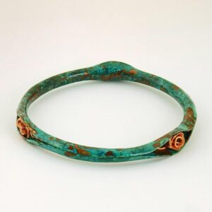Armband koper, met oxidelaag, 800